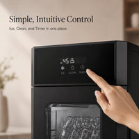 CrystalMax intuitive Ice Clean and Timer control panel